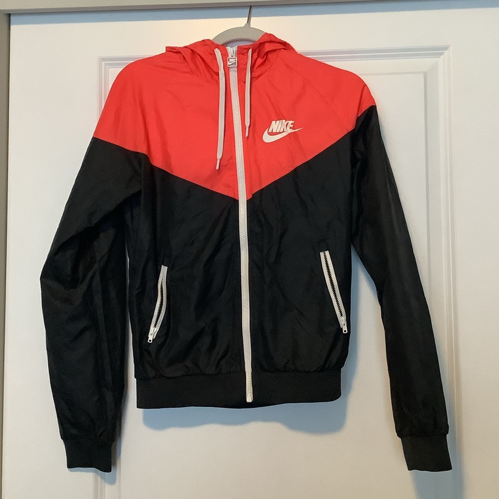Nike Pink and Grey Zip Up Hoodie (size S)